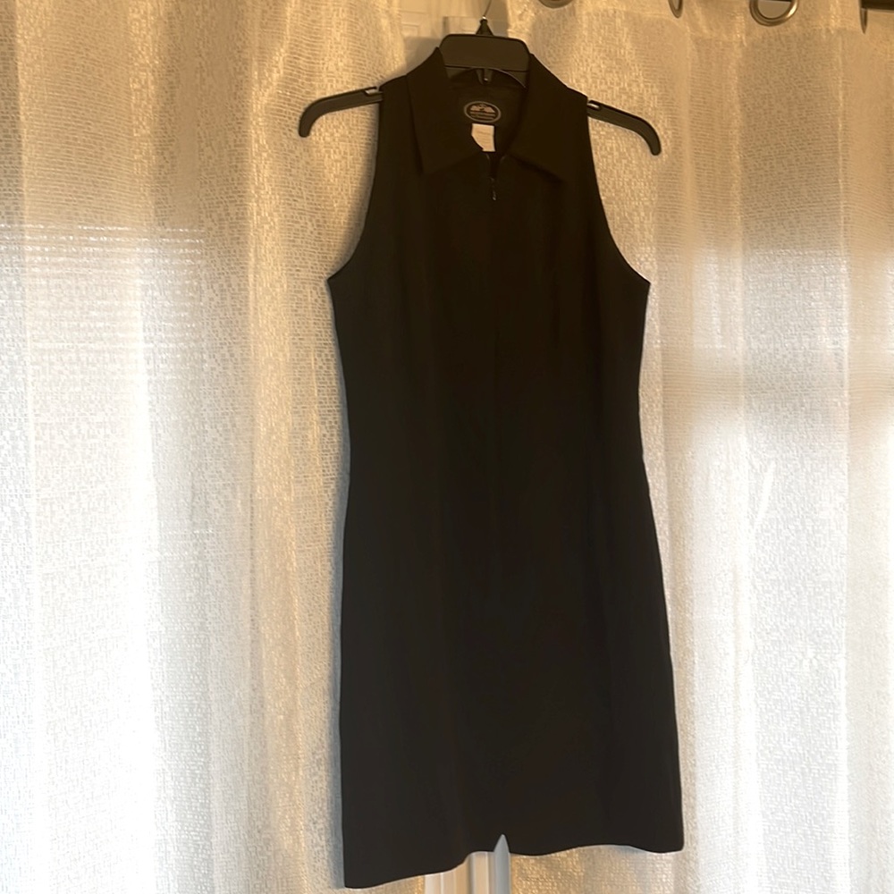 Black Dress/British Khaki/Sleeveless/Office/Party/Any Occasion.